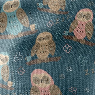 Sleeping Owl Waterproof Canvas