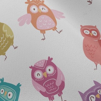 Colorful Owl Chiffon