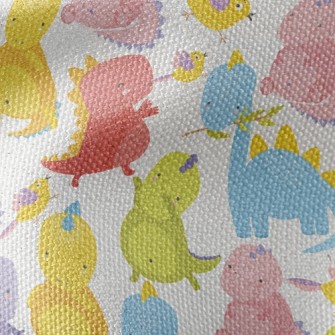 Happy Dinosaur Waterproof Canvas