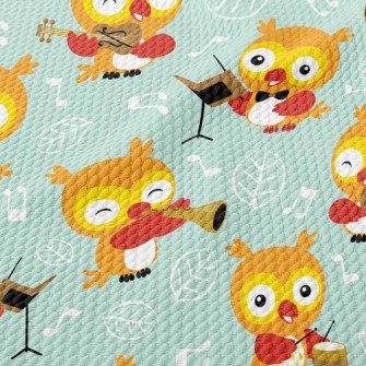 Musical Owl Birdseye Piqué