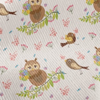 Singing Bird And Owl Standard Corduroy