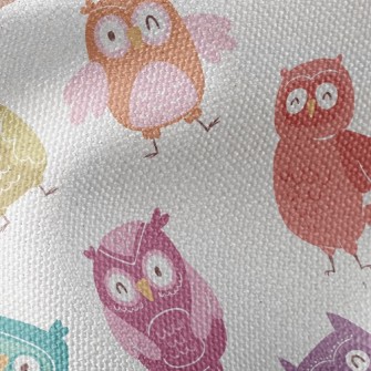 Colorful Owl Waterproof Canvas