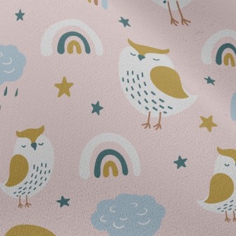 Rainbow Owl Chiffon