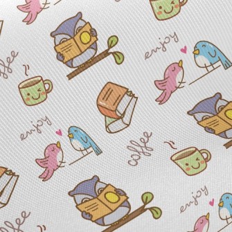 Coffee Bird Twill
