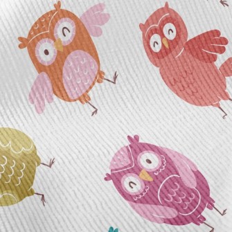 Colorful Owl Standard Corduroy