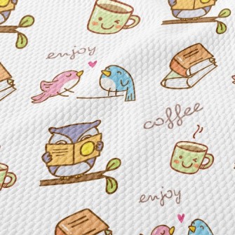 Coffee Bird Birdseye Piqué