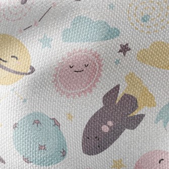 Rocket Sun Planet Waterproof Canvas