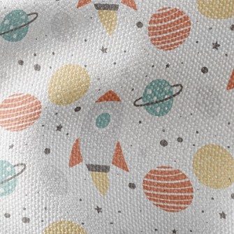 Rocket Planet Waterproof Canvas