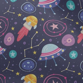 Outer Space Flying Saucer Chiffon