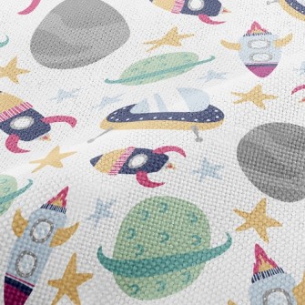 Space Planet Rocket Performance Linen