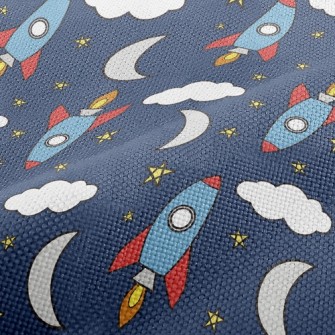 Moon And Rocket Performance Linen