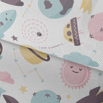 Rocket Sun Planet Waterproof Oxford