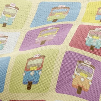 Color Tricycle Car Performance Linen
