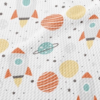 Rocket Planet Birdseye Piqué
