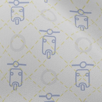 Cute Motorcycle Chiffon