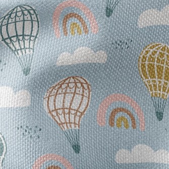 Rainbow Hot Air Balloon Waterproof Canvas
