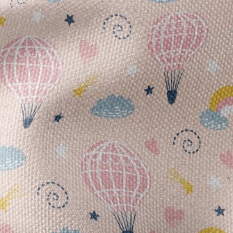 Cute Hot Air Balloon Waterproof Canvas