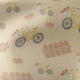 Yellow Bicycle Waterproof Canvas