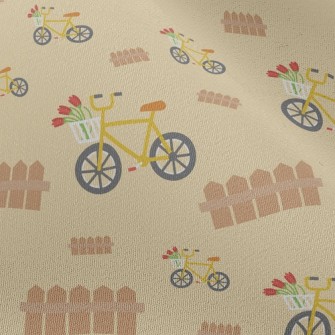 Yellow Bicycle Chiffon