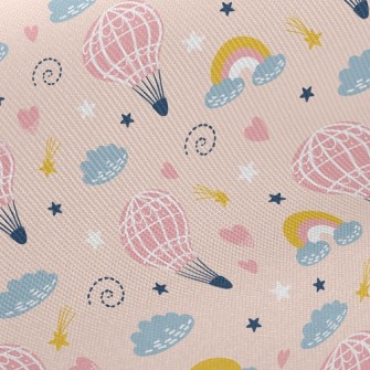 Cute Hot Air Balloon Twill