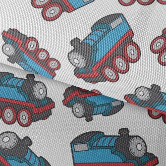 Little Blue Train Waterproof Oxford