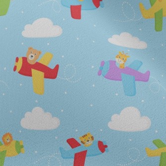 Cute Animal Plane Chiffon