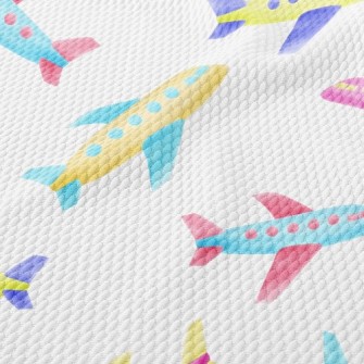 Cute Plane Birdseye Piqué