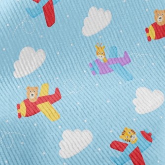 Cute Animal Plane Standard Corduroy