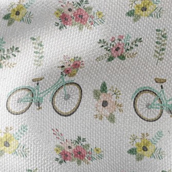 Flower Bike Waterproof Canvas