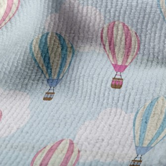 Blue Sky White Clouds Hot Air  Terry