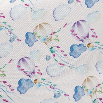 Festive Hot Air Balloon Twill