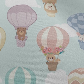 Cute Animal Hot Air Balloon Chiffon