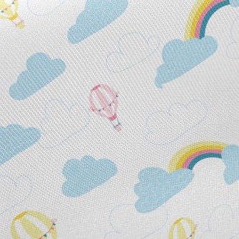 Rainbow Hot Air Balloon Twill