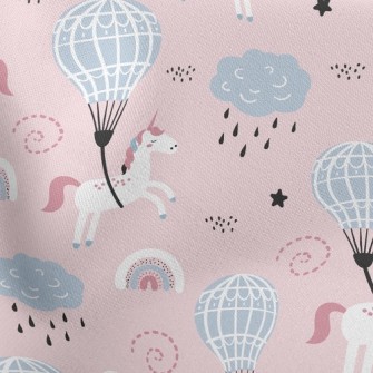 Unicorn Hot Air Balloon Stretch Ponte