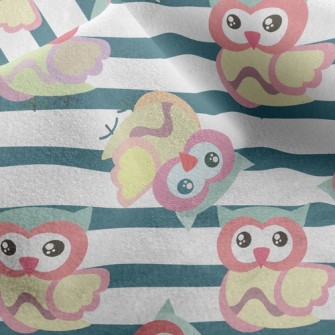 Striped Owl Micro Fleece
