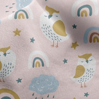 Rainbow Owl Micro Fleece