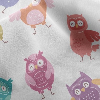 Colorful Owl Micro Fleece