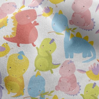 Happy Dinosaur Micro Fleece
