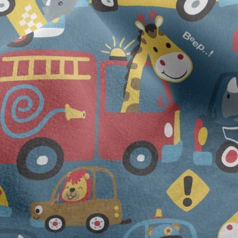 Taxi Fire Truck Micro Fleece