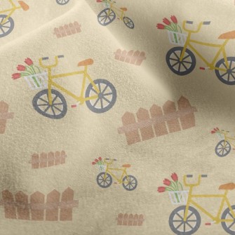 Yellow Bicycle Micro Fleece