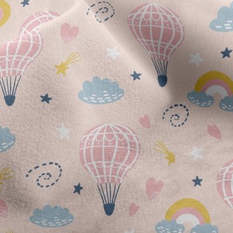 Cute Hot Air Balloon Micro Fleece
