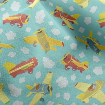 White Cloud Plane Micro Fleece