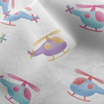 Cute Helicopter Micro Fleece