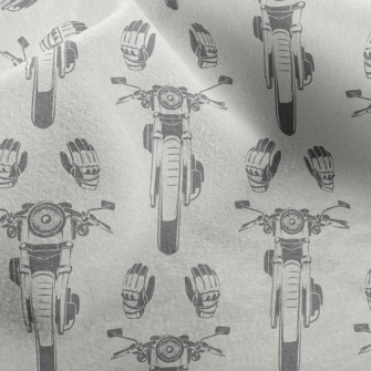 Retro Motorcycle Micro Fleece