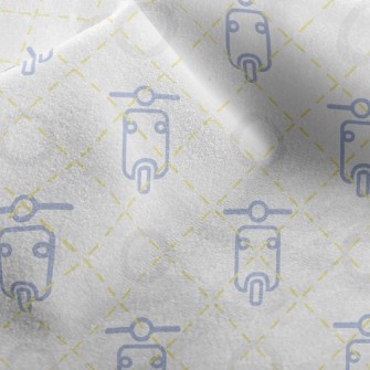 Cute Motorcycle Micro Fleece