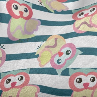 Striped Owl Minky