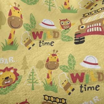 Lion Giraffe Jungle Car Minky