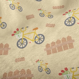 Yellow Bicycle Minky