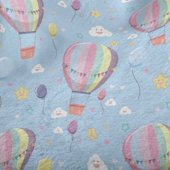 Happy Hot Air Balloon Minky