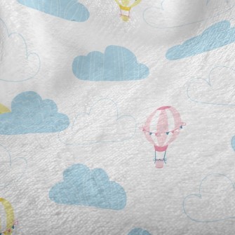Rainbow Hot Air Balloon Minky